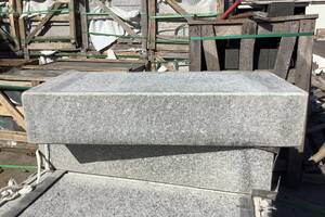 Blockstufen BRAVO EXACTA -geflammt- Granit 15x35x75cm edelgrau