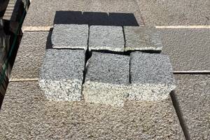 Pflastersteine BRAVO AMBIENTE -gestockt- Granit 9x9x8cm edelgrau