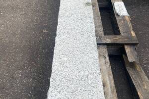 Palisaden -10x25cm- BRAVO MONTANA+ Granit 10x25x300cm, rd. Aufn. edelgrau