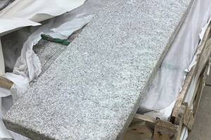 Rasenkanten -multi- BRAVO EXACTA -geflammt- Granit 5x30x100cm edelgrau