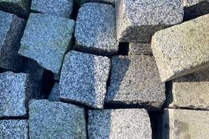 Pflastersteine SILVER GRANIT Granit 10x10x8cm hellgrau