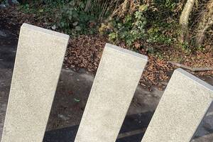 Palisaden -multi- GALA EXACTA PRO -geflammt- Granit 8x30x100cm anthrazit