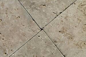 Terrassenplatten VANILLA ROMANA® -antik- Travertin 59,7x39,7x3cm  cremefarben mit feinem Farbspiel