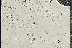 Poolecke VANILLA ROMANA® Travertin 43/33x43/33x3cm cremefarben mit feinem Farbspiel