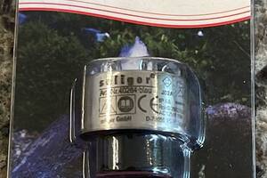 Quellstar LED-Leuchte   600 dia. 30mm, Anschl. 3/4 in verchromt, blaues Licht