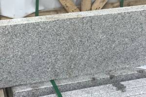 Rasenkanten -multi- BRAVO EXACTA -geflammt- Granit 5x30x100cm edelgrau